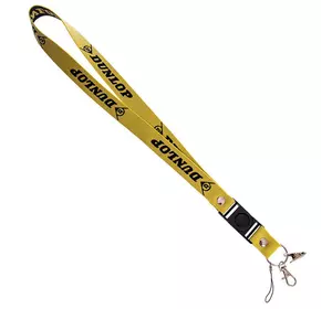 Шнурок для ключей на шею Dunlop M-4559-25     Желто-черный (33508195)