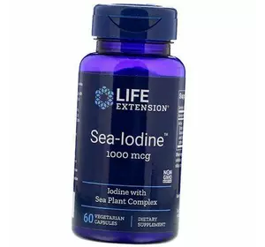 Йод, Sea-Iodine 1000, Life Extension  60вегкапс (36346023)