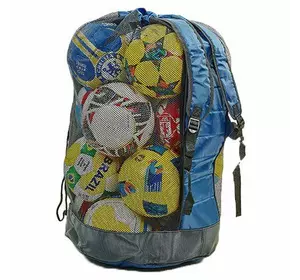 Сумка-рюкзак для мячей С-4894 No branding   Синий (57429387)
