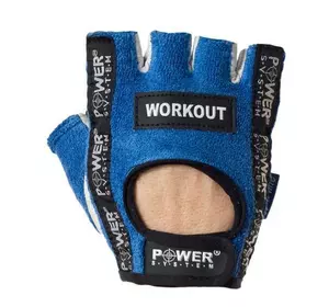 Перчатки для фитнеса и тяжелой атлетики Workout PS-2200 Power System  XS Голубой (07227002)