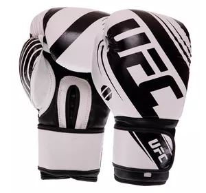 Перчатки боксерские Rush BO-0574 UFC  14oz Бело-черный (37512054)