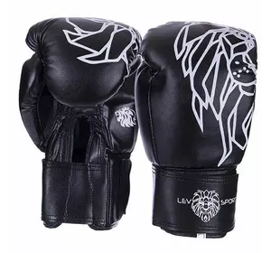 Перчатки боксерские LV-4280 Lev Sport  12oz Черный (37423005)