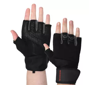 Перчатки для тяжелой атлетики Weider SB169016 Maraton  L/XL Черный (07446052)