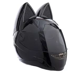 Мото Кото шлем с ушками женский MS-1650   XL Черный (60429509)