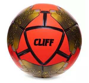 Мяч футбольный Hybrid Shiny Fighter FB-3136 Core  №5 Оранжево-черно-золотой (57568007)