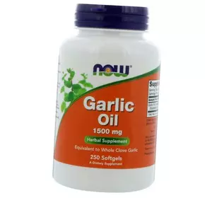 Масло чеснока, Garlic Oil 1500, Now Foods  250гелкапс (71128035)