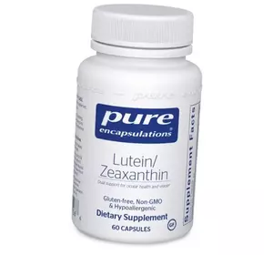 Лютеин и Зеаксантин, Lutein/Zeaxanthin, Pure Encapsulations  60капс (72361001)