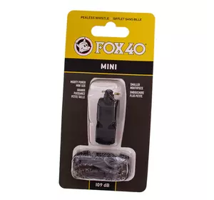 Свисток судейский пластиковый Mini FOX40-MINI FDSO    Черный (33508372)