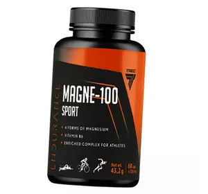 Магний с Витамином В6, Magne-100 Sport Endurance, Trec Nutrition  60капс (36101044)