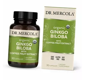 Органический гинкго билоба с экстрактом плодов кофе, Organic Ginkgo Biloba with Coffee Fruit Extract, Dr. Mercola  30капс (71387018)