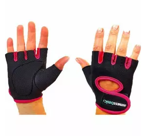 Перчатки спортивные для фитнеса Basics BC-893 FDSO  L Черно-розовый (07508099)
