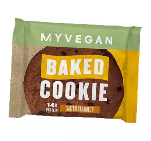 Протеиновое веган печенье, Myvegan Baked Cookie, MyProtein  75г Соленая карамель (05121013)