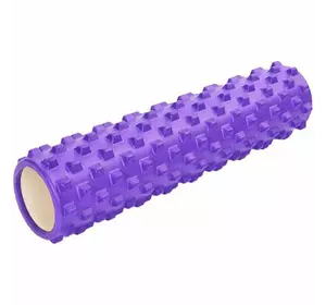 Роллер для йоги и пилатеса FI-6280 FDSO   61см Фиолетовый (33508024)