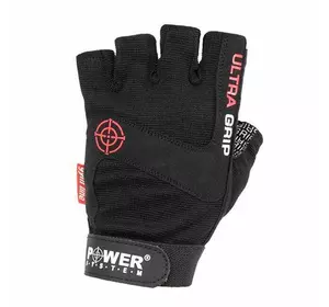 Перчатки для фитнеса и тяжелой атлетики Ultra Grip PS-2400 Power System  XS Черный (07227005)