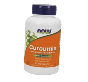 Куркумин, Turmeric Curcumin, Now Foods  60вегкапс (71128052)