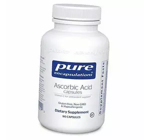 Витамин С, Аскорбиновая кислота, Ascorbic Acid, Pure Encapsulations  90капс (36361055)