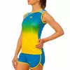 Форма для легкой атлетики женская LD-8302 Lidong  XL Сине-желто-зеленый (60429510)