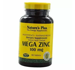 Мега Цинк, Mega Zinc 100, Nature's Plus  90таб (36375014)