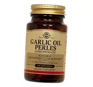 Чесночное масло концентрат, Garlic Oil Perles, Solgar  100гелкапс (71313009)