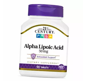 Альфа Липоевая кислота, Alpha Lipoic Acid 50, 21st Century  90таб (70195002)
