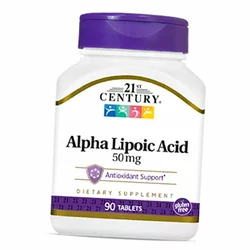 Альфа Липоевая кислота, Alpha Lipoic Acid 50, 21st Century  90таб (70195002)