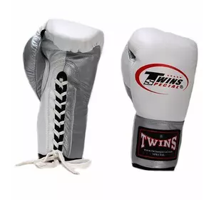 Перчатки боксерские BO-0279 Twins  16oz Бело-серебряный (37426057)