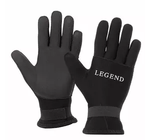 Перчатки для дайвинга PL-6110 Legend  L Черно-серый (60430035)