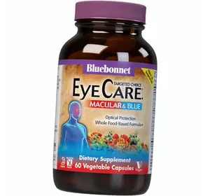 Комплекс для зрения, Eye Care Macular & Blue, Bluebonnet Nutrition  60вегкапс (72393012)
