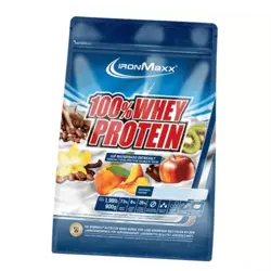 Сывороточный протеин, 100% Whey Protein, IronMaxx  500г пакет Белый персик-малина (29083009)
