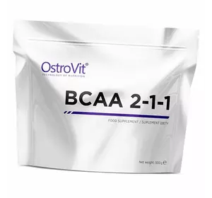 ВСАА, Аминокислоты, Pure BCAA 2:1:1, Ostrovit  500г Без вкуса (28250002)
