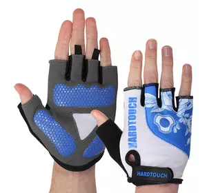 Перчатки для фитнеса FG-9524 Hard Touch  XL Черно-бело-синий (07452010)