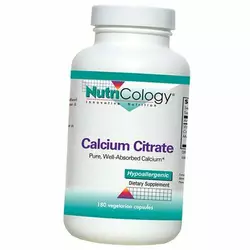 Цитрат Кальция, Calcium Citrate, Nutricology  180вегкапс (36373013)