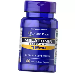 Мелатонин, Melatonin 12, Puritan's Pride  60капс (72367056)