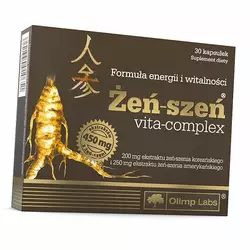 Женьшень с экстрактом черного перца и витаминами, Ginseng, Olimp Nutrition  30капс (71283038)