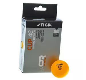 Набор мячей для настольного тенниса Stiga Cup SGA-1110-25    Оранжевый 6шт (60508465)