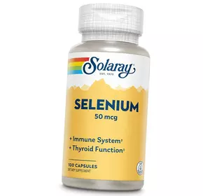 Селен, органически связанный, Selenium 50, Solaray  100капс (36411078)