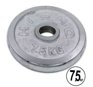 Блины (диски) хромированные Highq Sport TA-1838   7,5кг  Серый (58508123)