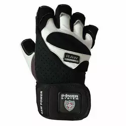Перчатки для тяжелой атлетики PS-2850 Raw power Power System  M Черно-белый (07227019)