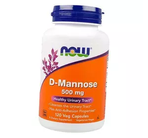 D-манноза, D-Mannose 500, Now Foods  120вегкапс (72128034)