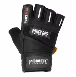 Перчатки для фитнеса и тяжелой атлетики Power Grip PS-2800 Power System  M Черный (07227018)
