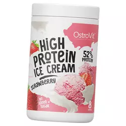 Высокопротеиновое мороженое, High Protein Ice Cream, Ostrovit  400г Клубника (05250016)