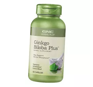 Гинкго Билоба Экстракт, Ginkgo Biloba Plus, GNC  120капс (71120005)
