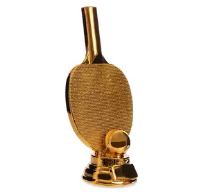 Статуэтка наградная спортивная Пинг-понг Ракетка для пинг-понга C-1341-A2     Золотой (33508303)