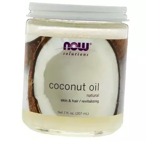 Кокосовое масло для волос и кожи, Coconut Oil, Now Foods  207мл  (43128003)