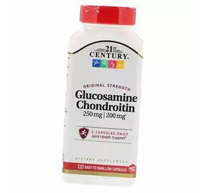 Глюкозамин Хондроитин, Glucosamine Chondroitin, 21st Century  120капс (03440001)