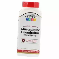 Глюкозамин Хондроитин, Glucosamine Chondroitin, 21st Century  120капс (03440001)