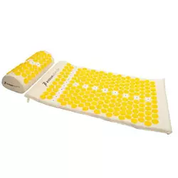 Коврик акупунктурный с подушкой Elite Line 1849     Бежево-желтый (33576004)