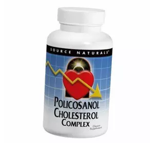 Поликозанол Холестериновый комплекс, Policosanol Cholesterol Complex, Source Naturals  60таб (72355030)