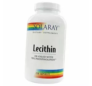 Соевый Лецитин, Lecithin, Solaray  250капс (72411008)