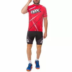 Велоформа короткий рукав с лямками Y-78 Fox  XXL Красно-черный (60491004)